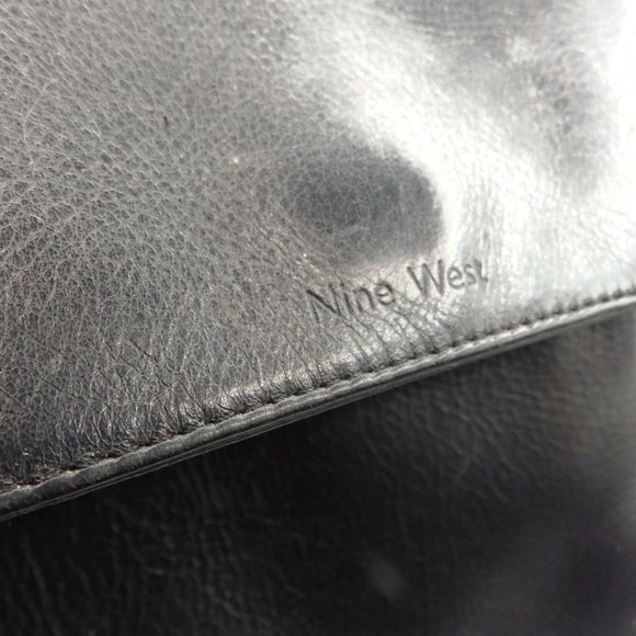 Vintage Nine West Black Leather Backpack/ Handbag main image 9